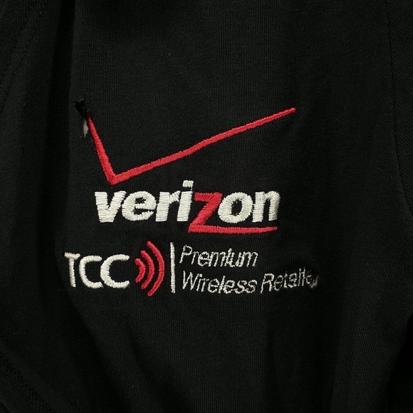 Gabrielle Rohde Royce Women's Verizon Faux Wrap Blouse Black Small 3/4 Sleeve - Picture 4 of 14